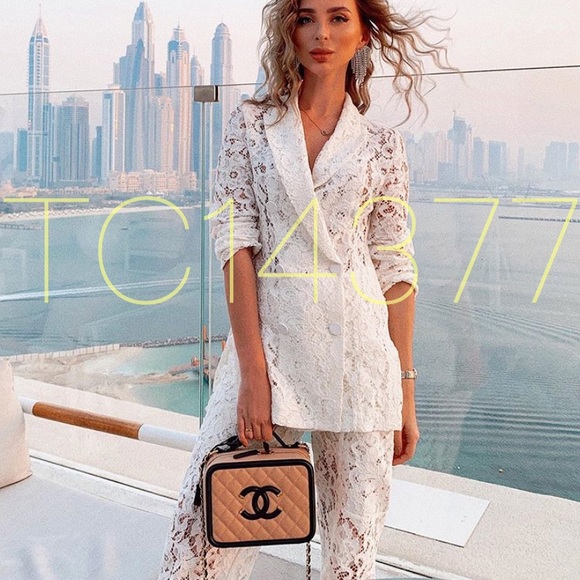 Zara Other - GORGEOUS NWT 2 Piece ZARA Lace Blazer & Pants Set